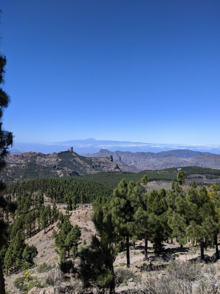 Winter Cycling Training Teide View From Gran Canaria